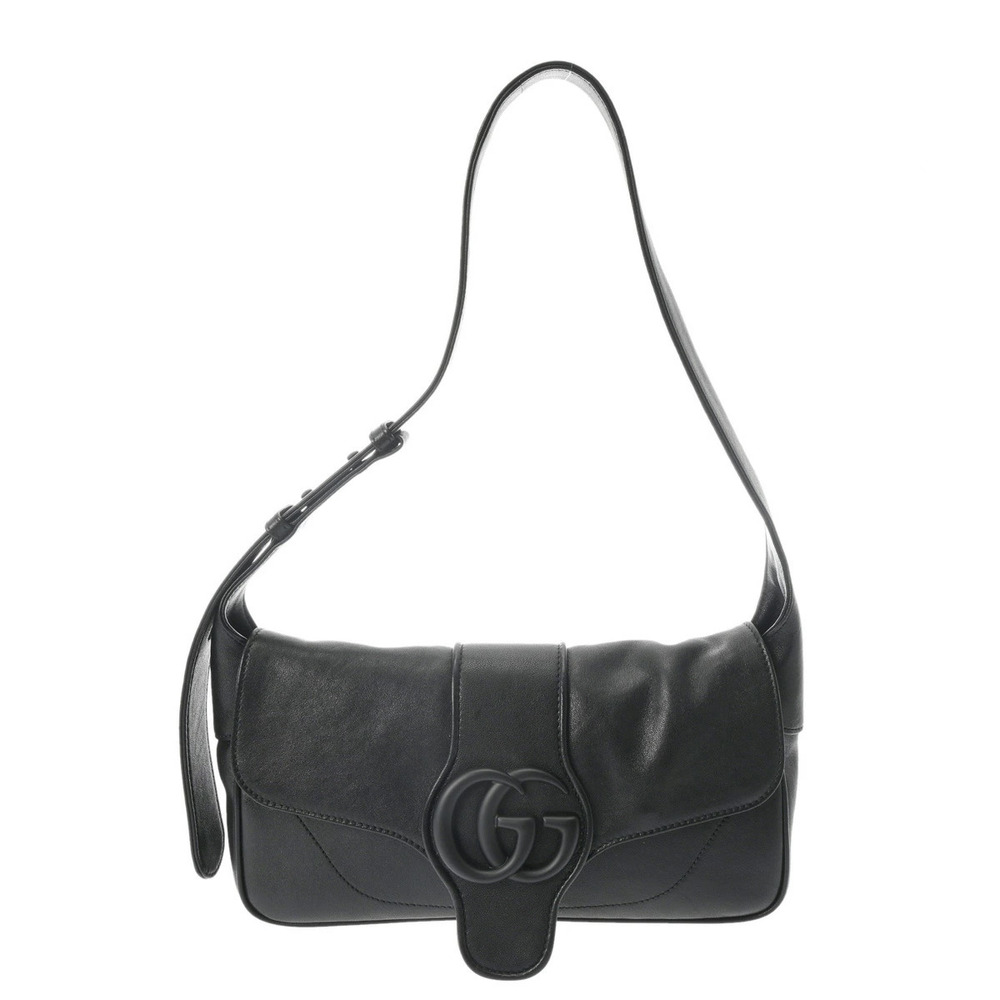 GUCCI Aphrodite Shoulder Bag Black Calfskin